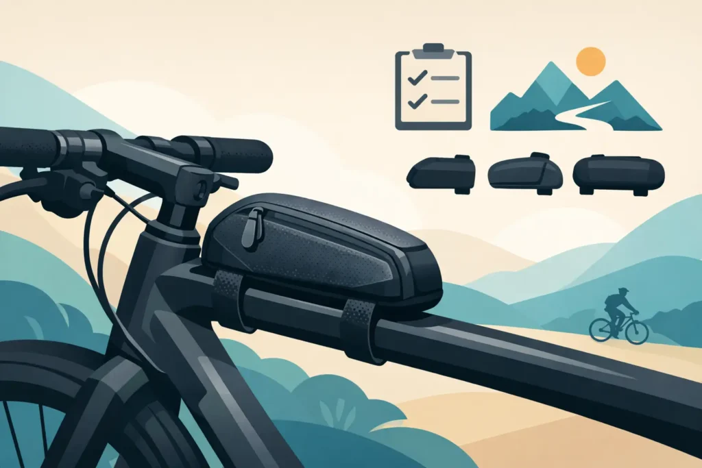 Bolso top tube bicicleta: cómo elegir bien