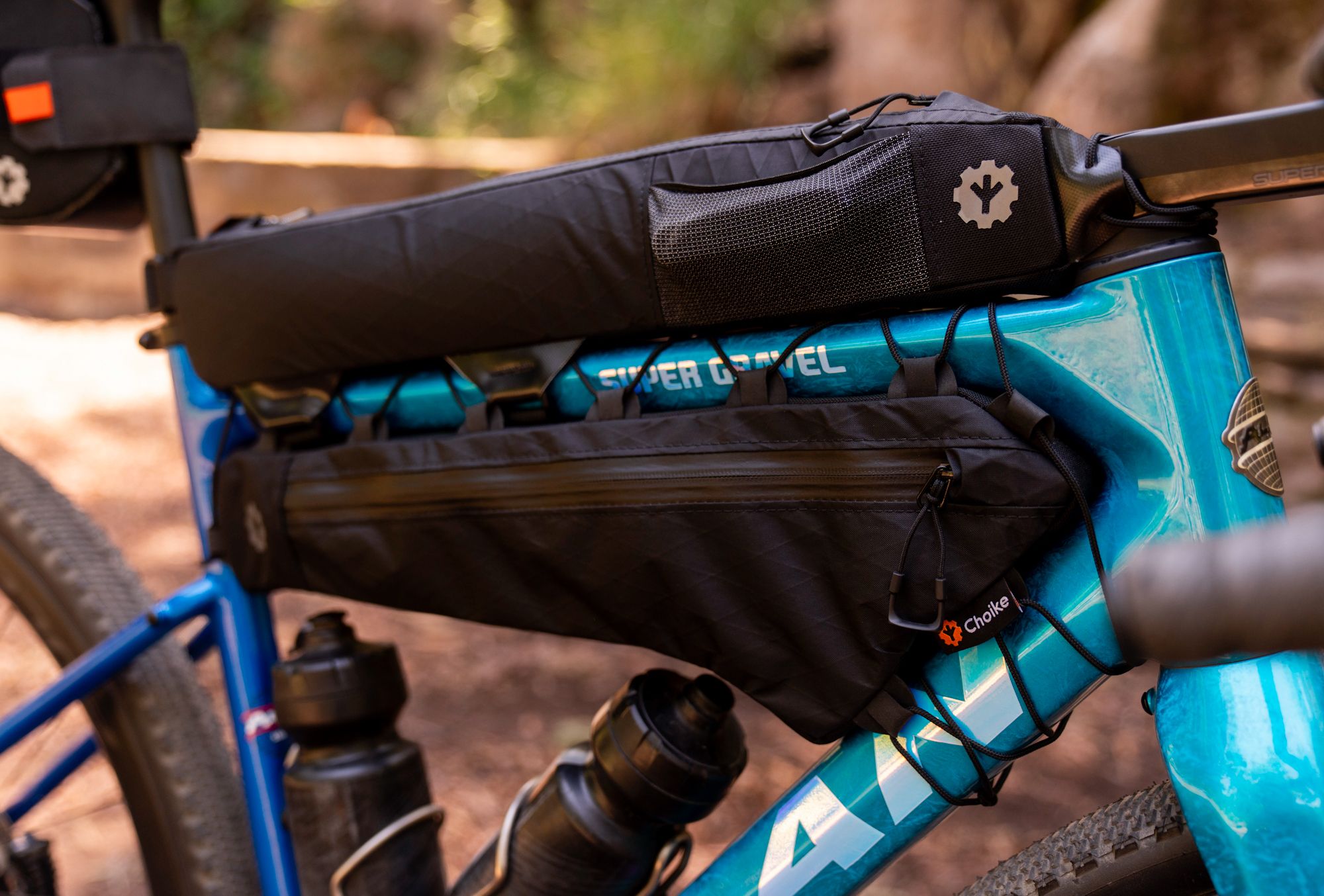 Custom TopTube de tela X-Pac con sistema de anclaje Bolt-on