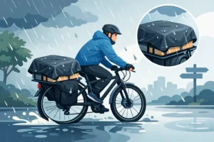 Cómo proteger carga de lluvia en bicicleta